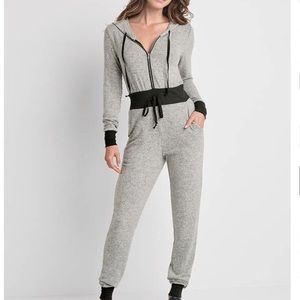 Hacci Color Block Jumpsuit Gray and black Brand new